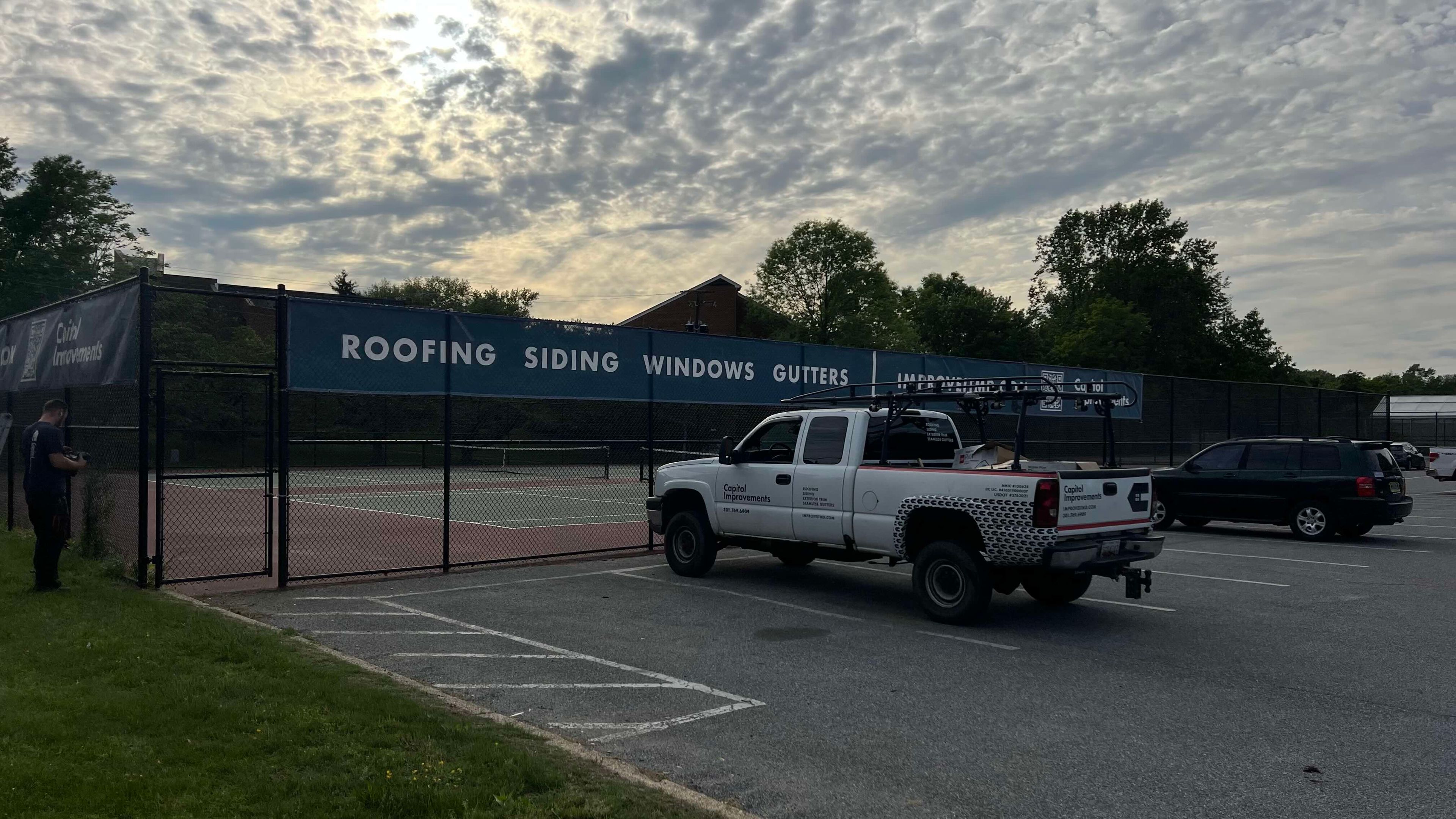 Capitol Improvements Sign at Bowie High School