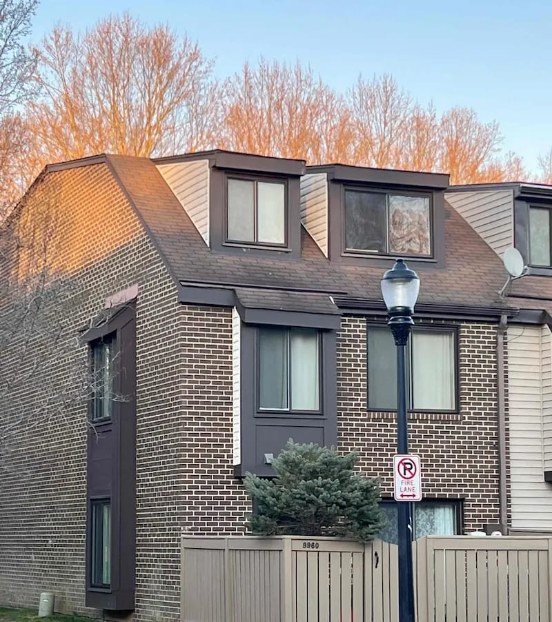 Copper colored metal roof in Gaithersburg, MD. 