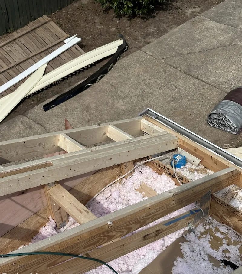 Copper colored metal roof in Gaithersburg, MD. 