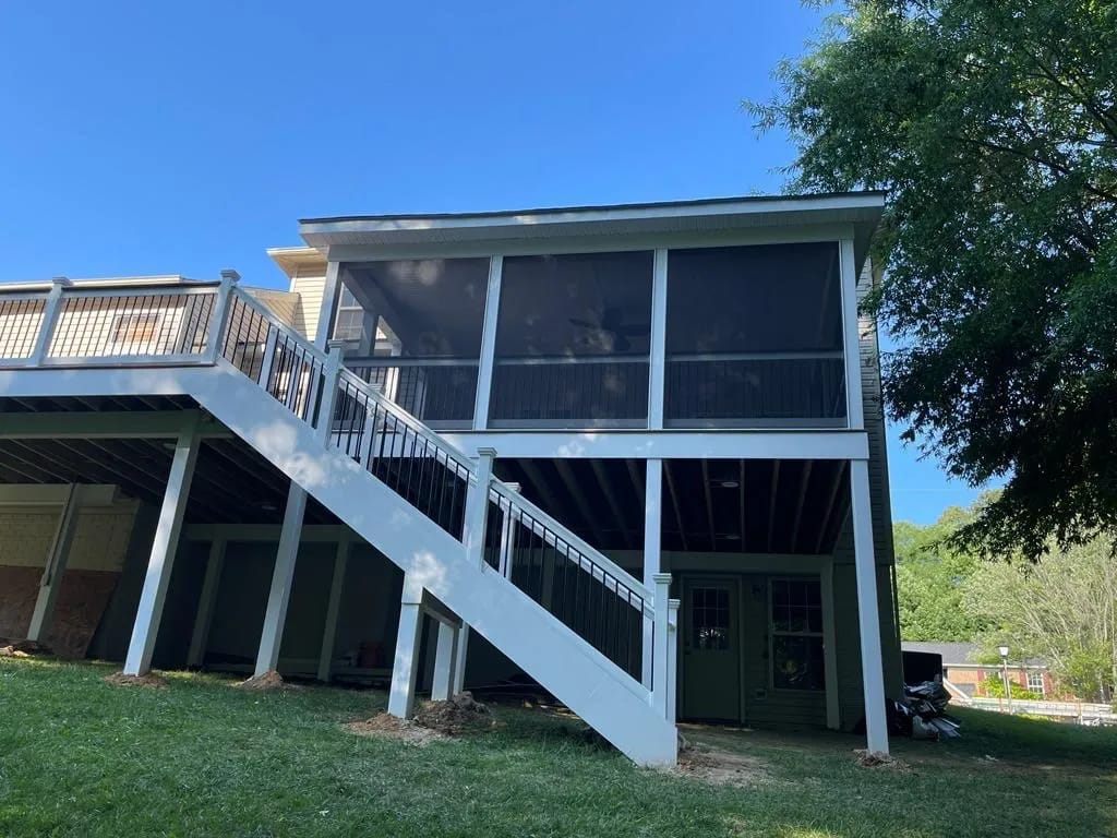Brown metal standing seam roof installed in Millersville, MD.