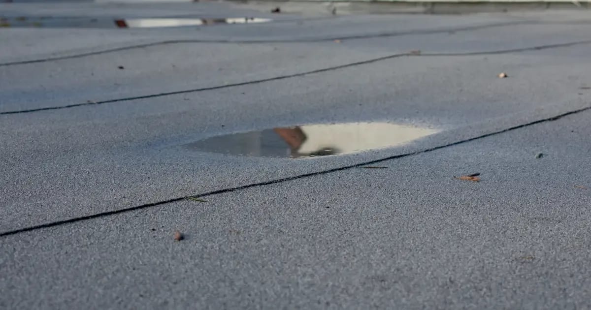 Flat roof in Washington DC with modified bitumen