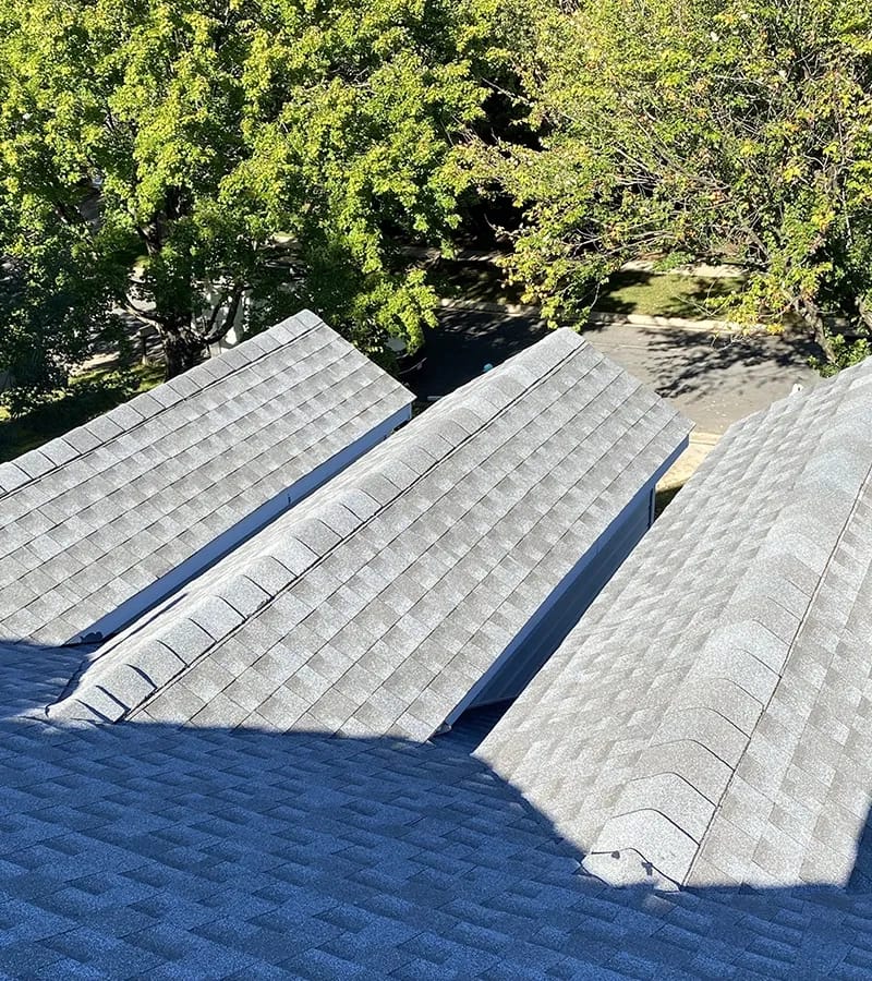 Brown metal standing seam roof installed in Millersville, MD.