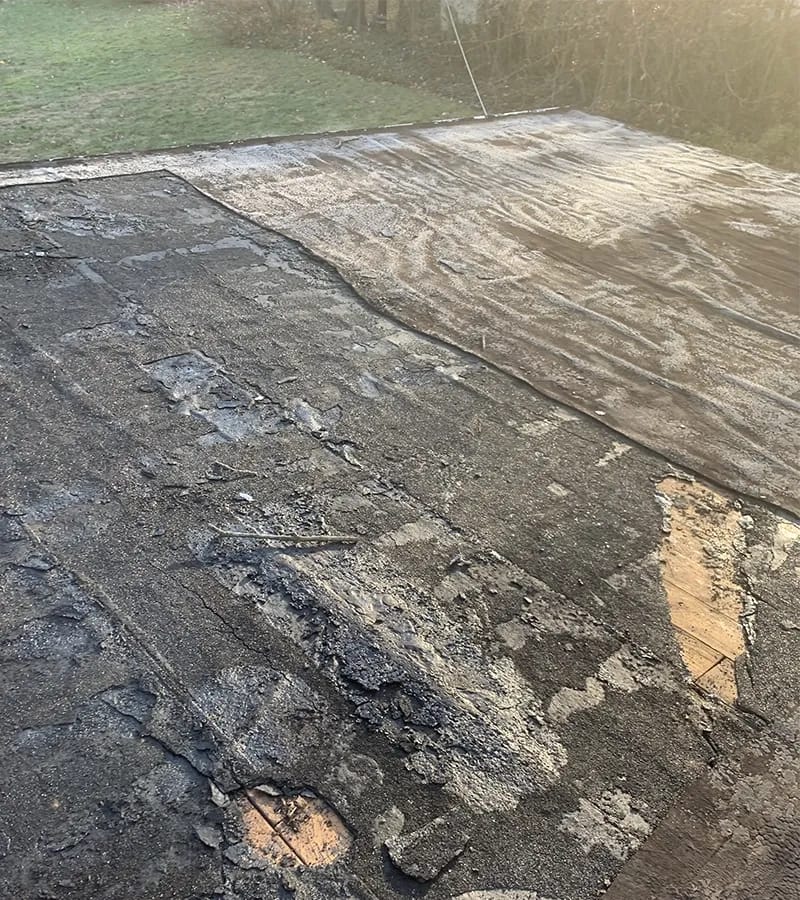 Copper colored metal roof in Gaithersburg, MD. 