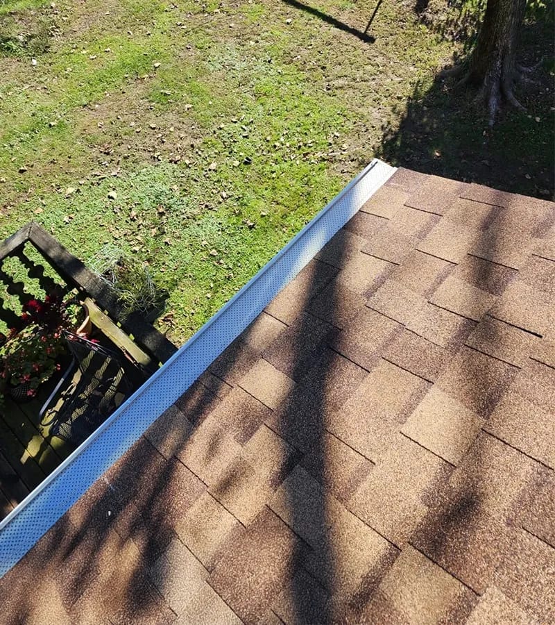 Brown metal standing seam roof installed in Millersville, MD.