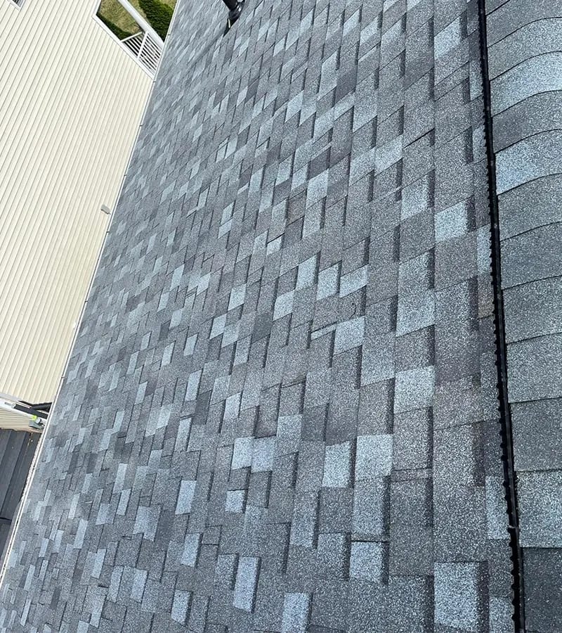 Brown metal standing seam roof installed in Millersville, MD.