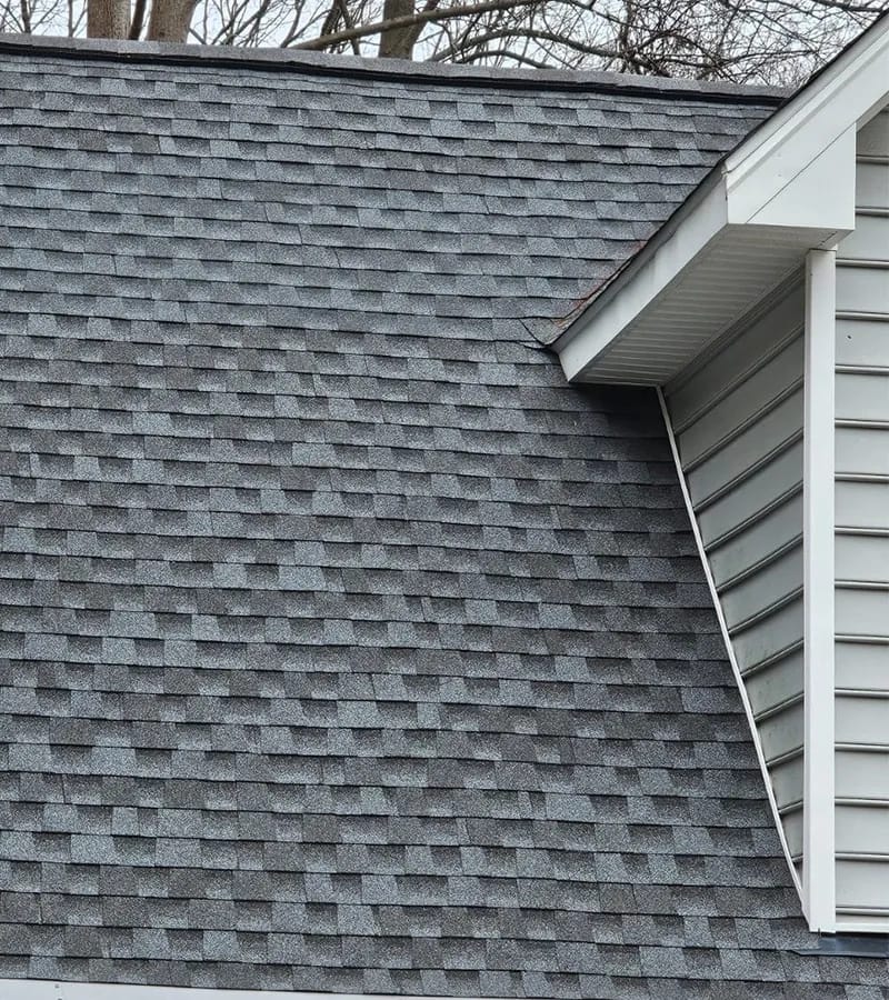 Brown metal standing seam roof installed in Millersville, MD.