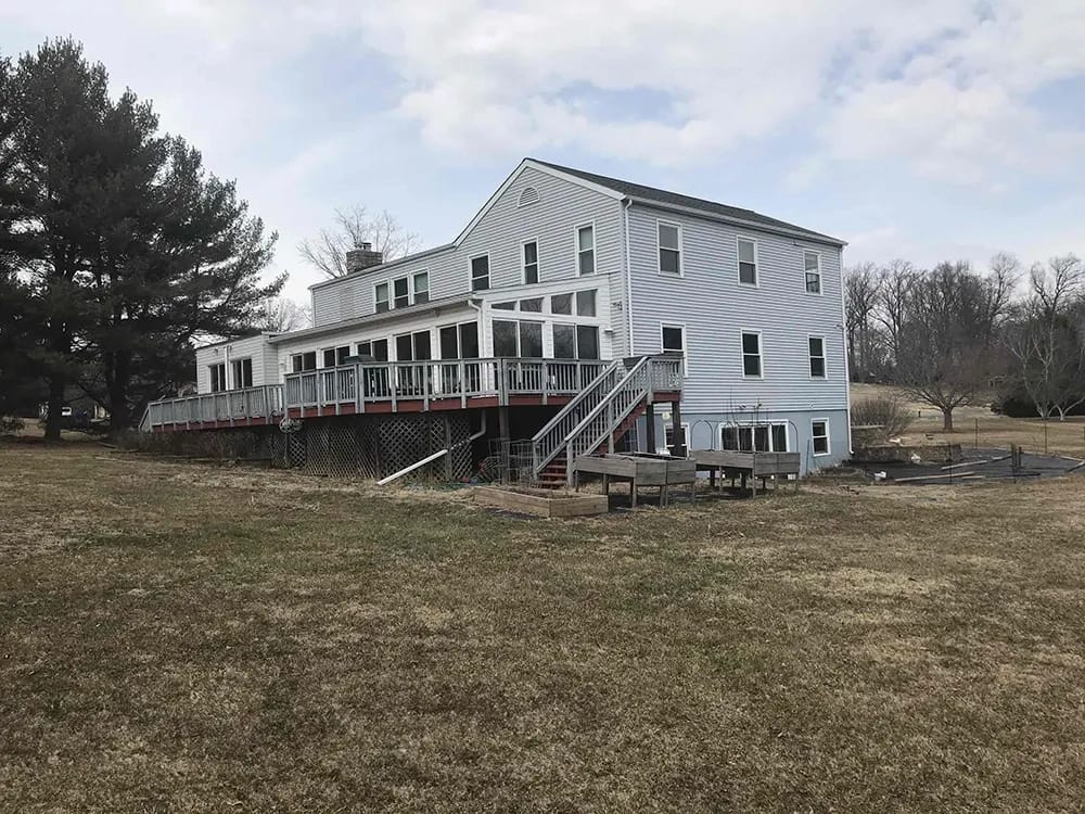 Copper colored metal roof in Gaithersburg, MD. 