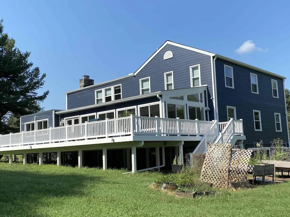 Brown metal standing seam roof installed in Millersville, MD.