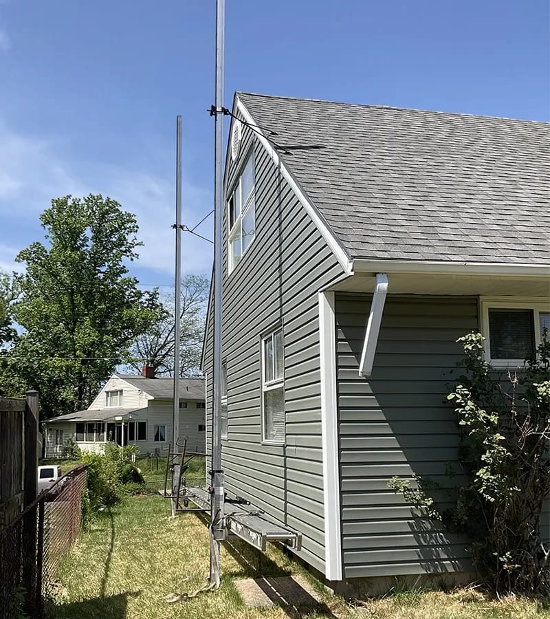 Copper colored metal roof in Gaithersburg, MD. 