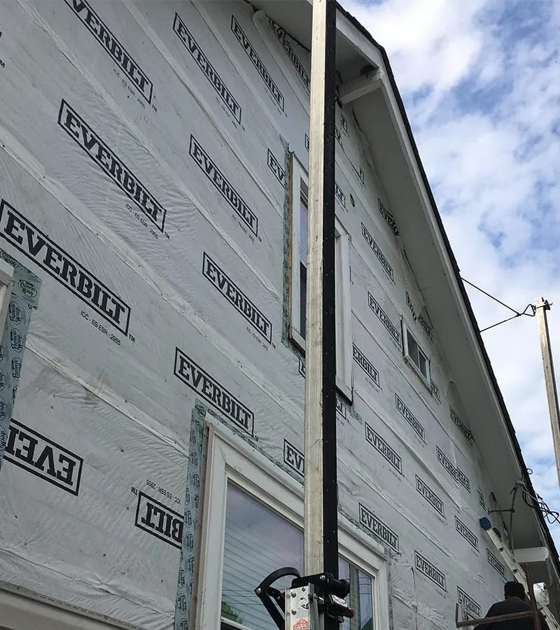 Copper colored metal roof in Gaithersburg, MD. 