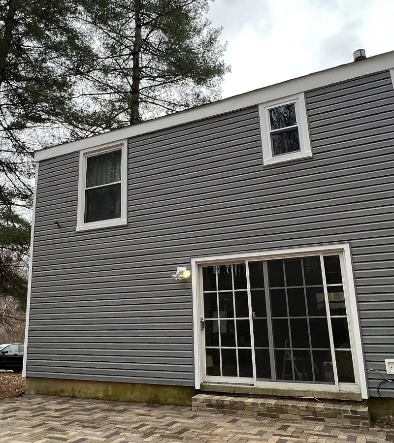 Brown metal standing seam roof installed in Millersville, MD.