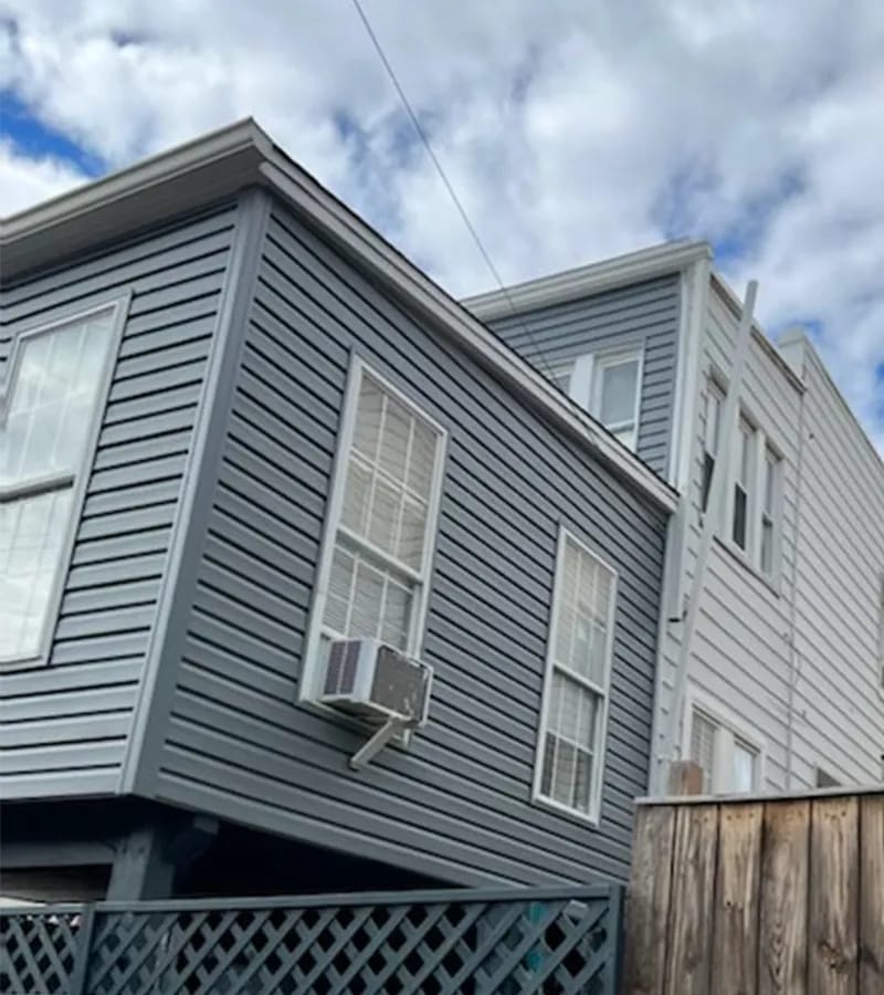 Copper colored metal roof in Gaithersburg, MD. 