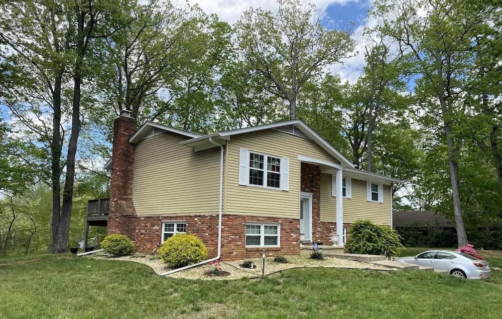 Copper colored metal roof in Gaithersburg, MD. 