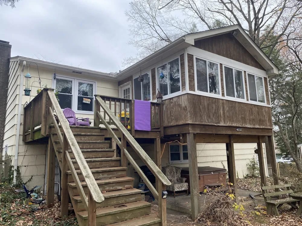 Copper colored metal roof in Gaithersburg, MD. 