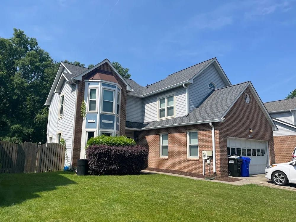 Copper colored metal roof in Gaithersburg, MD.