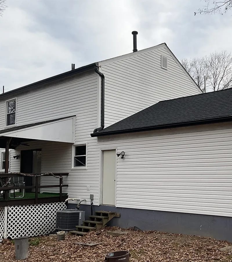 Brown metal standing seam roof installed in Millersville, MD.