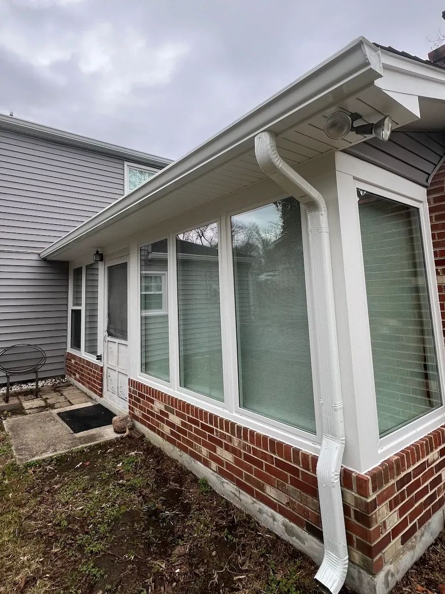 Brown metal standing seam roof installed in Millersville, MD.