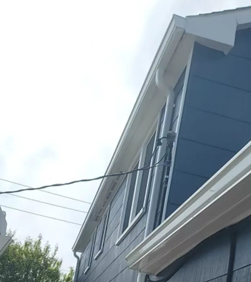 Copper colored metal roof in Gaithersburg, MD. 