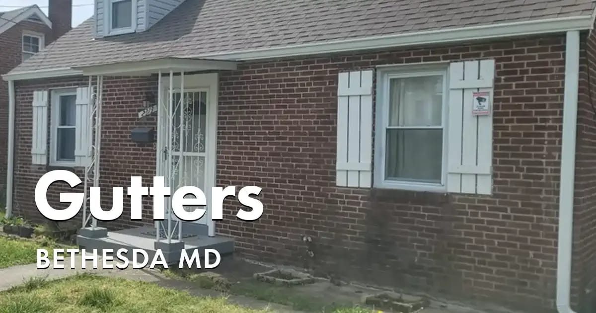 Seamless Gutters and Gutter Guards Near You in Bethesda Maryland