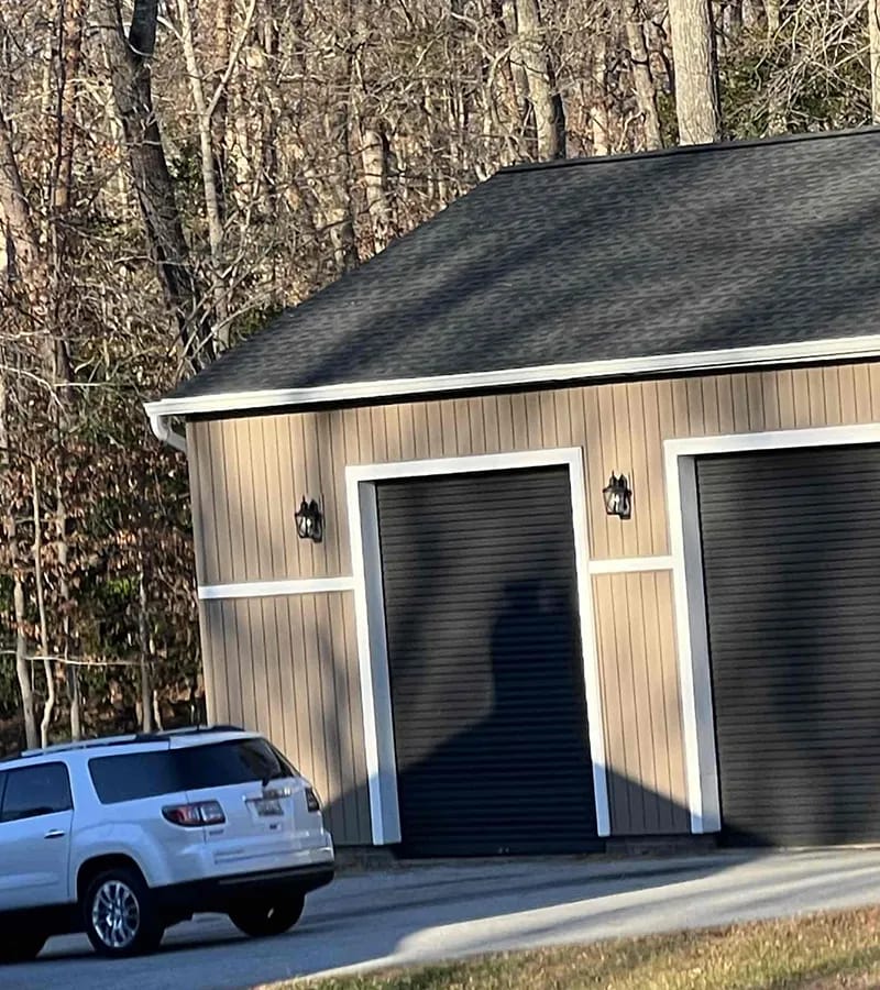 Copper colored metal roof in Gaithersburg, MD. 