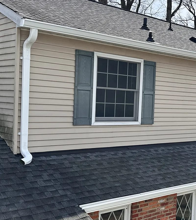 Brown metal standing seam roof installed in Millersville, MD.