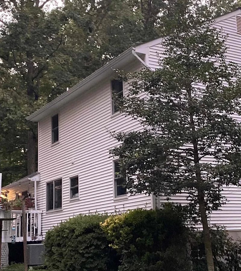 Copper colored metal roof in Gaithersburg, MD. 