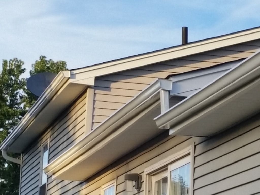 Copper colored metal roof in Gaithersburg, MD. 