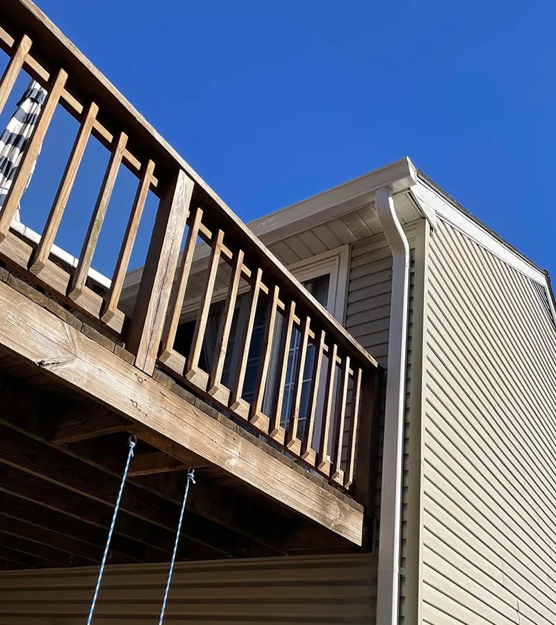 Brown metal standing seam roof installed in Millersville, MD.