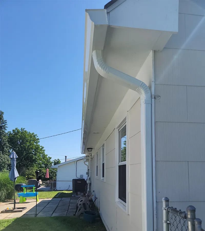 Copper colored metal roof in Gaithersburg, MD. 