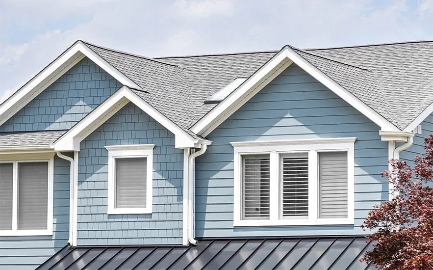 James Hardie Boothbay Blue House