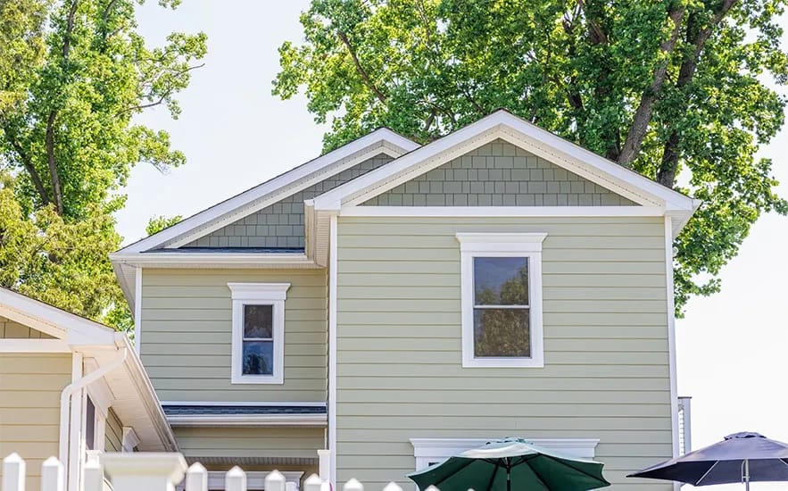 James Hardie Heathered Moss House