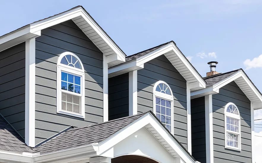 James Hardie Iron Gray House