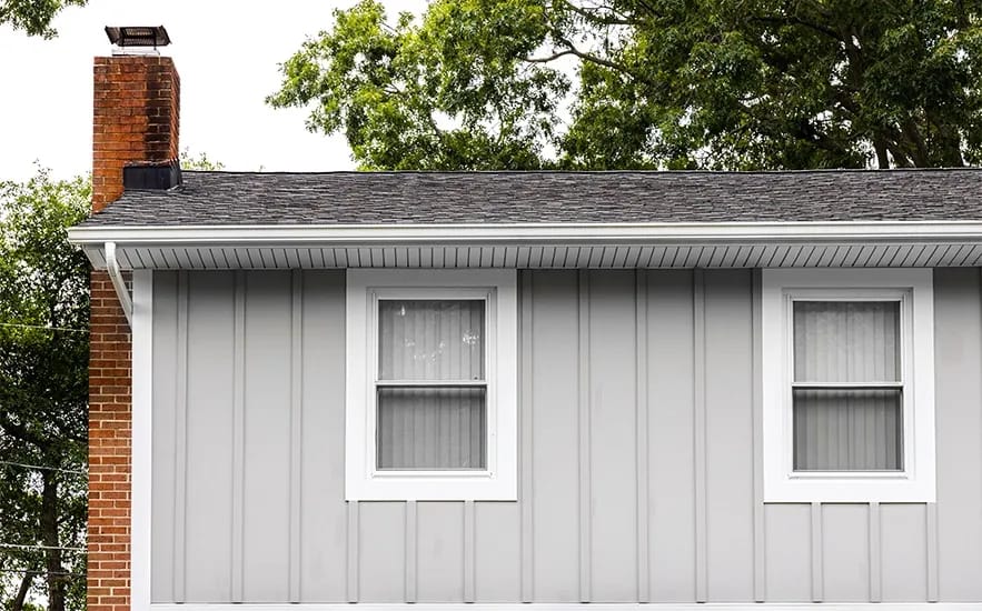 James Hardie Night Gray House