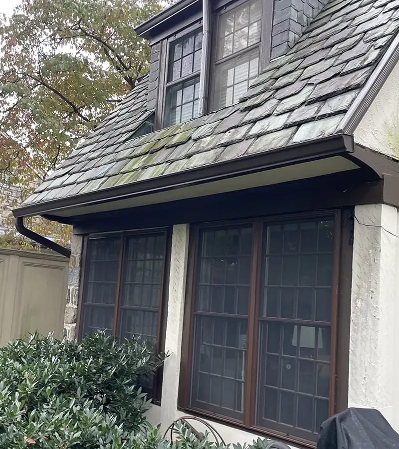 Copper colored metal roof in Gaithersburg, MD. 