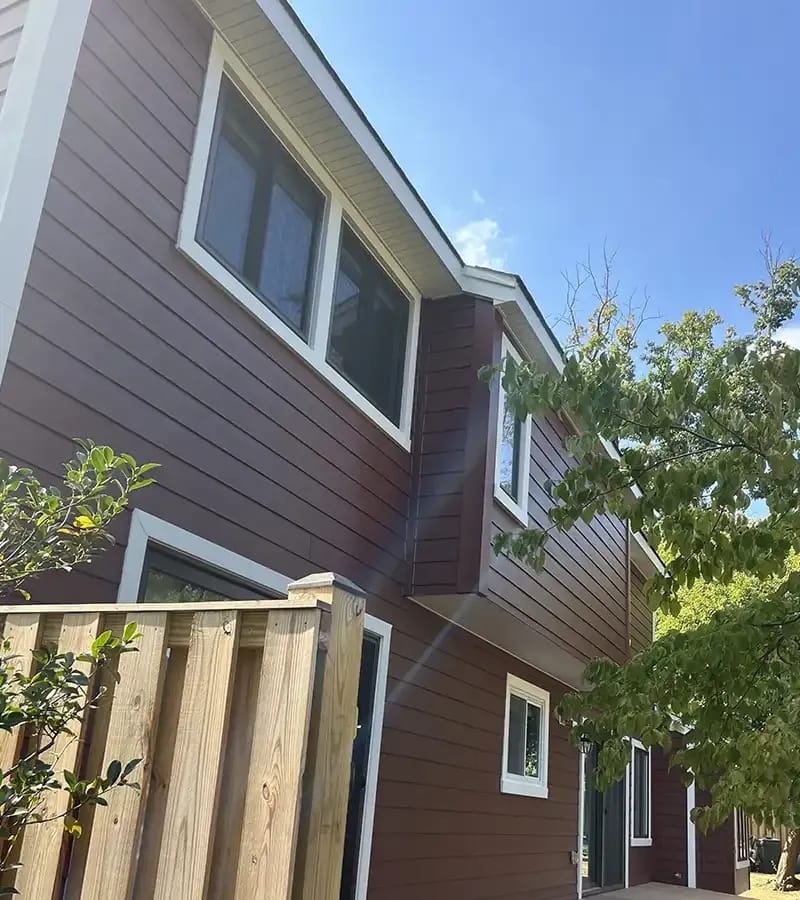 Copper colored metal roof in Gaithersburg, MD. 