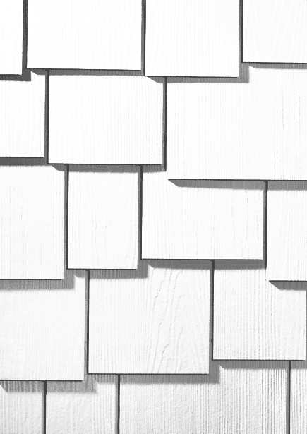 James Hardie staggered shake. 